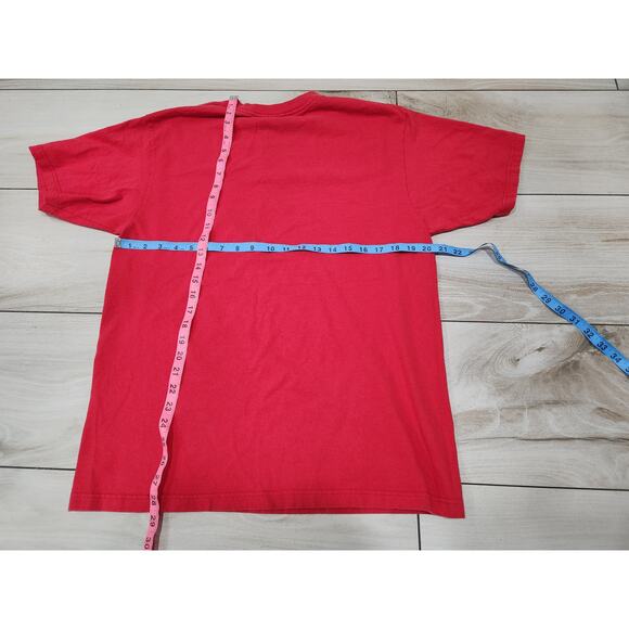 Vtg Disney NBA Miami Heat Men's Mickey Mouse Basketball Shirt red Size Large - Picture 4 of 4